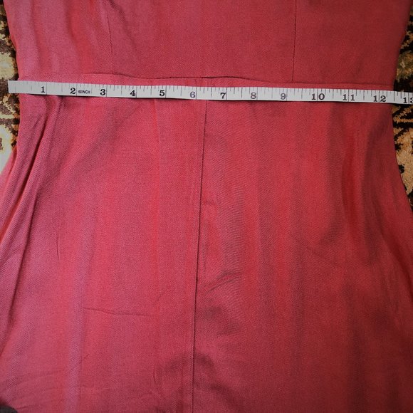 Beautiful Smocked-Back V-Neck Fit & Flare Dress - Size XS - Picture 12 of 16